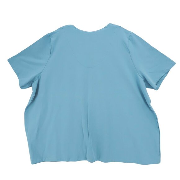 NWT ULLA POPKEN A-Line Tee T-Shirt Cotton Blend Stretch Blue Size US 28/30 - Picture 2 of 5